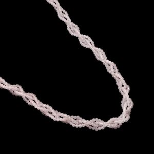 Trafari Small Light Pink Beaded Necklace 30" NWT